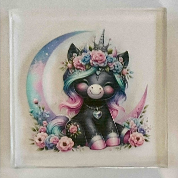 Set of 4 Unicorn Fantasy Art Coasters - Picture 5 of 5
